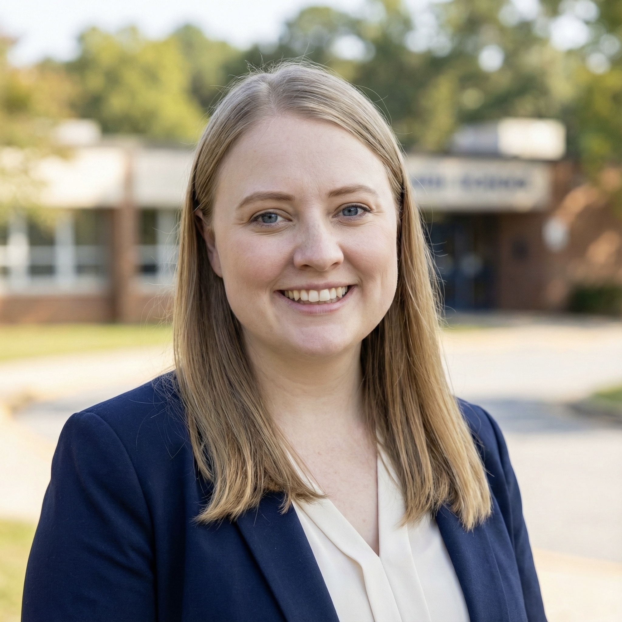 Anelise Curtis meeting with University City parents