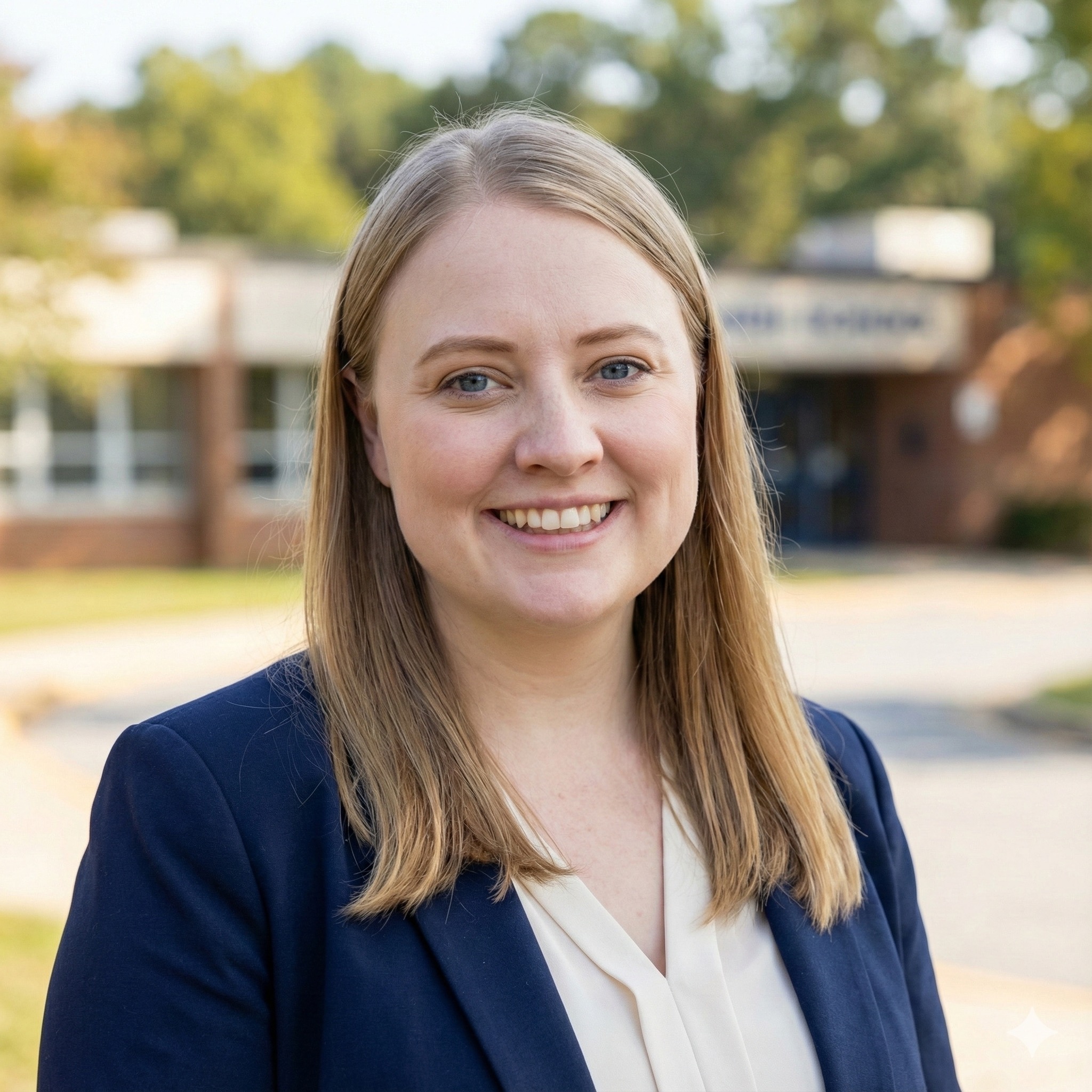 Anelise Curtis meeting with University City parents